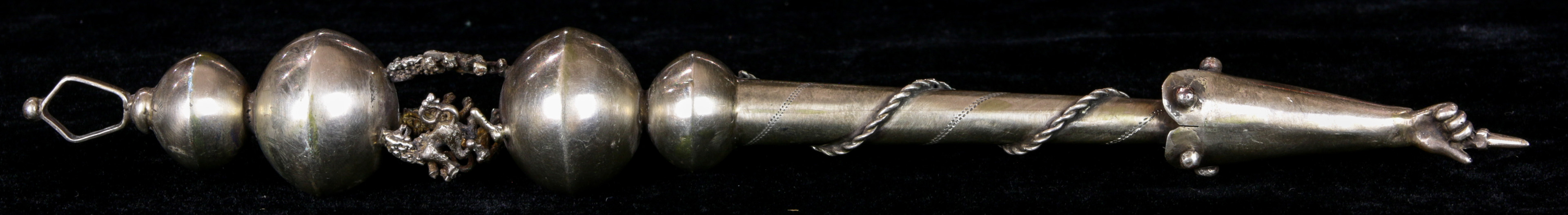 A RUSSIAN .84 SILVER TORAH