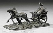 A Russian Bronze Figural Group