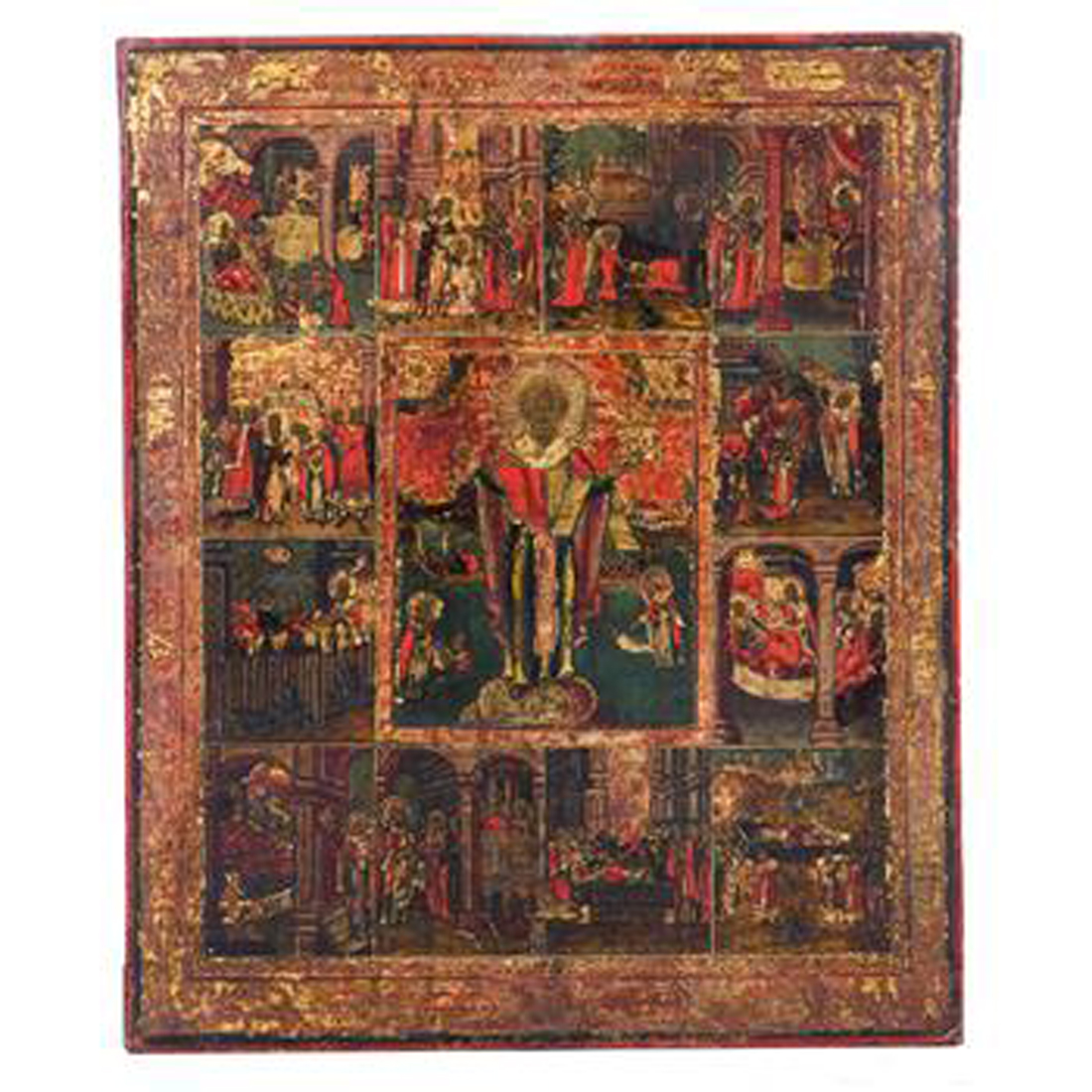 A RUSSIAN CALENDAR ICON FEATURING