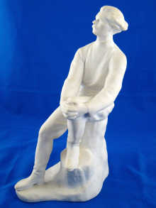 A Russian ceramic blanc de chine