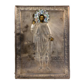 A RUSSIAN CLOISONNE 875 SILVER