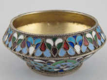 A Russian cloisonne enamelled