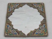 A Russian cloisonne enamelled