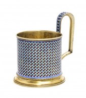 A Russian Enameled Gilt Silver