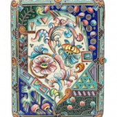 A Russian Enameled Silver Ciga