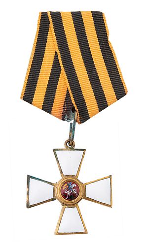 A RUSSIAN GILT BRONZE AND ENAMEL