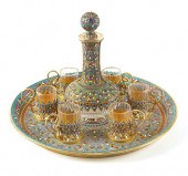 A RUSSIAN GILT SILVER AND CLOI
