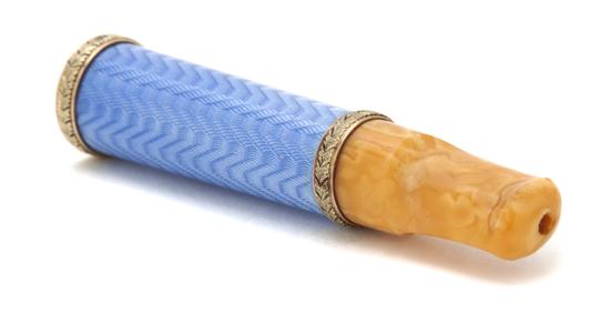 A Russian Gold and Guilloche Enamel