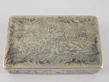 A Russian hallmarked silver and