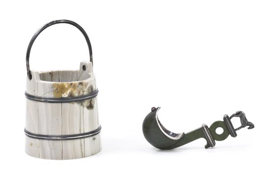 A Russian Hardstone and Silver