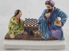 A Russian inkstand formed as a
