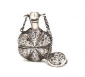 A Russian Niello Silver Vinaig