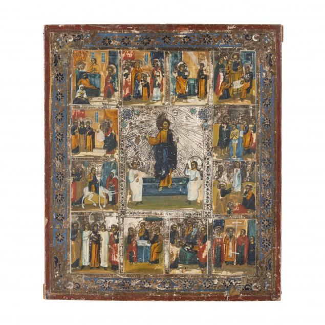 A RUSSIAN ORTHODOX FEASTDAY ICON