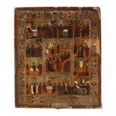 A RUSSIAN ORTHODOX ICON CELEBR