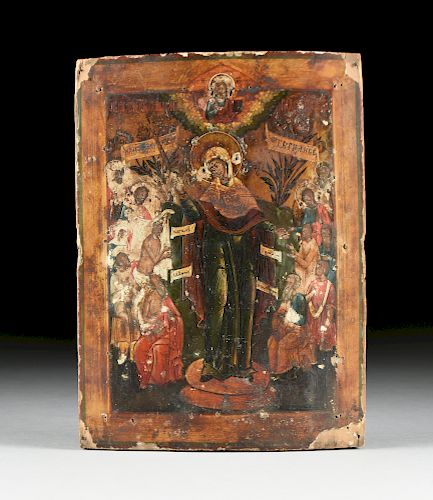 A RUSSIAN ORTHODOX ICON,