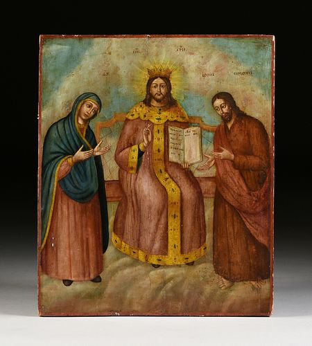 A RUSSIAN ORTHODOX STYLE ICON,