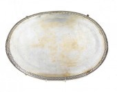 A RUSSIAN OVAL TEA TRAY<br />
