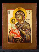 A RUSSIAN PALEKH ICON DEPICTIN