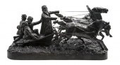 *A Russian Patinated Bronze Fi