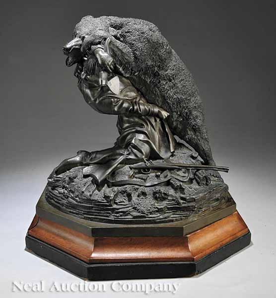 A Russian Patinated Bronze