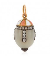 A RUSSIAN ROSE GOLD-MOUNTED BO