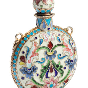 A Russian Shaded Enamel Silver