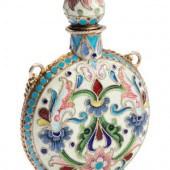 A Russian Shaded Enamel Silver