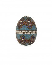 A RUSSIAN SILVER AND ENAMEL EG