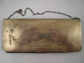 A Russian silver and leather p