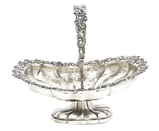 A Russian Silver Basket St.
