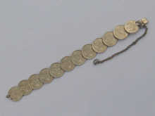 A Russian silver bracelet made up