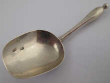 A Russian silver caddy spoon