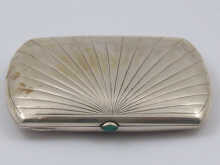 A Russian silver cigarette case
