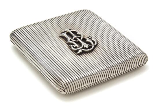 A Russian Silver Cigarette Case