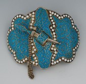 A Russian Silver Cloisonne Bel