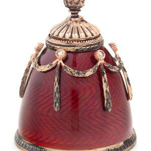 A Russian Silver, Diamond and