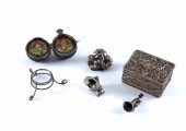 A RUSSIAN SILVER FILIGREE AND