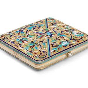 A Russian Silver-Gilt and Enamel