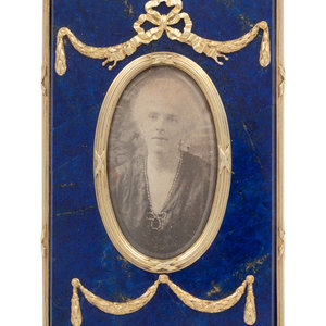 A Russian Silver-Gilt and Lapis