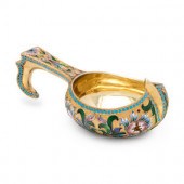 A Russian Silver-Gilt and Shad