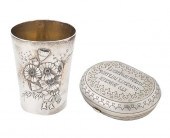 A RUSSIAN SILVER MONEY PURSE A