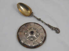 A Russian silver mounted bell