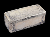 A RUSSIAN SILVER NIELLOED SNUF