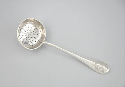 A Russian Silver Strainer Ladle,