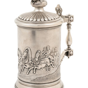 A Russian Silver Tankard Mark of