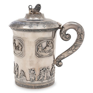 A Russian Silver Tankard Peter