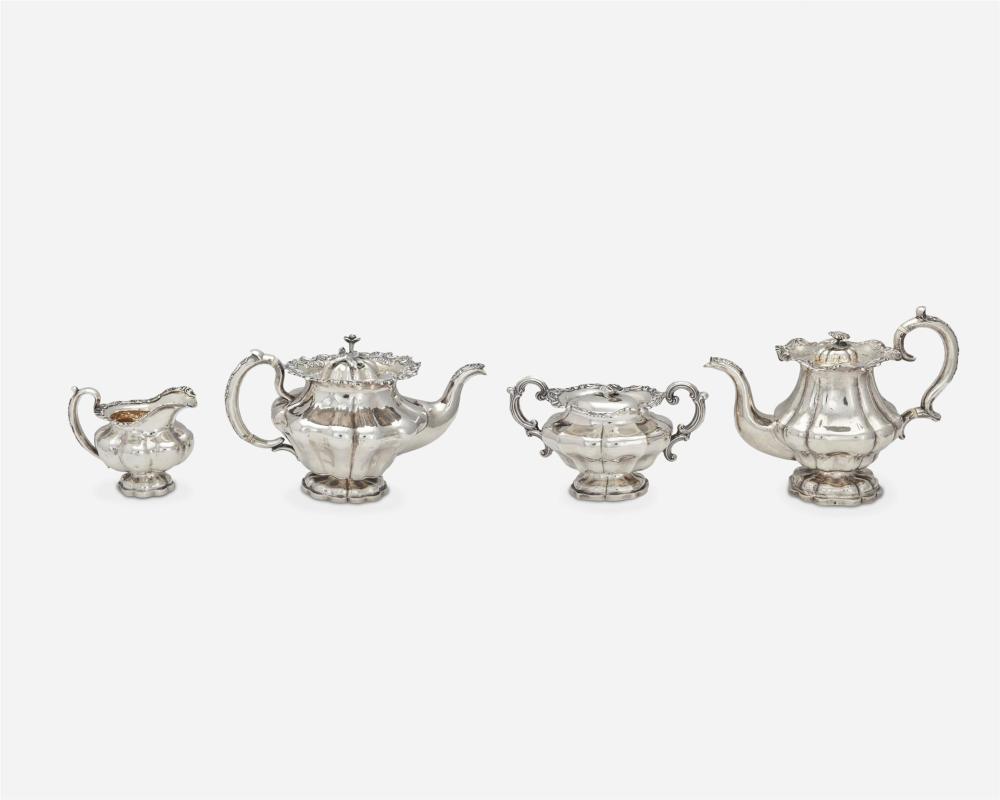 A RUSSIAN SILVER TEA AND COFFEE