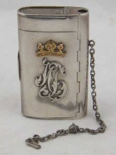A Russian silver tobacco box w