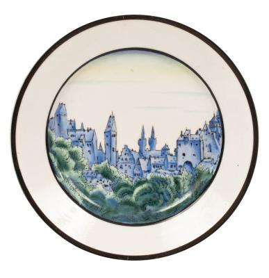 A Russian Soviet porcelain plate,