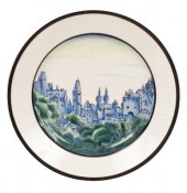 A Russian Soviet porcelain pla